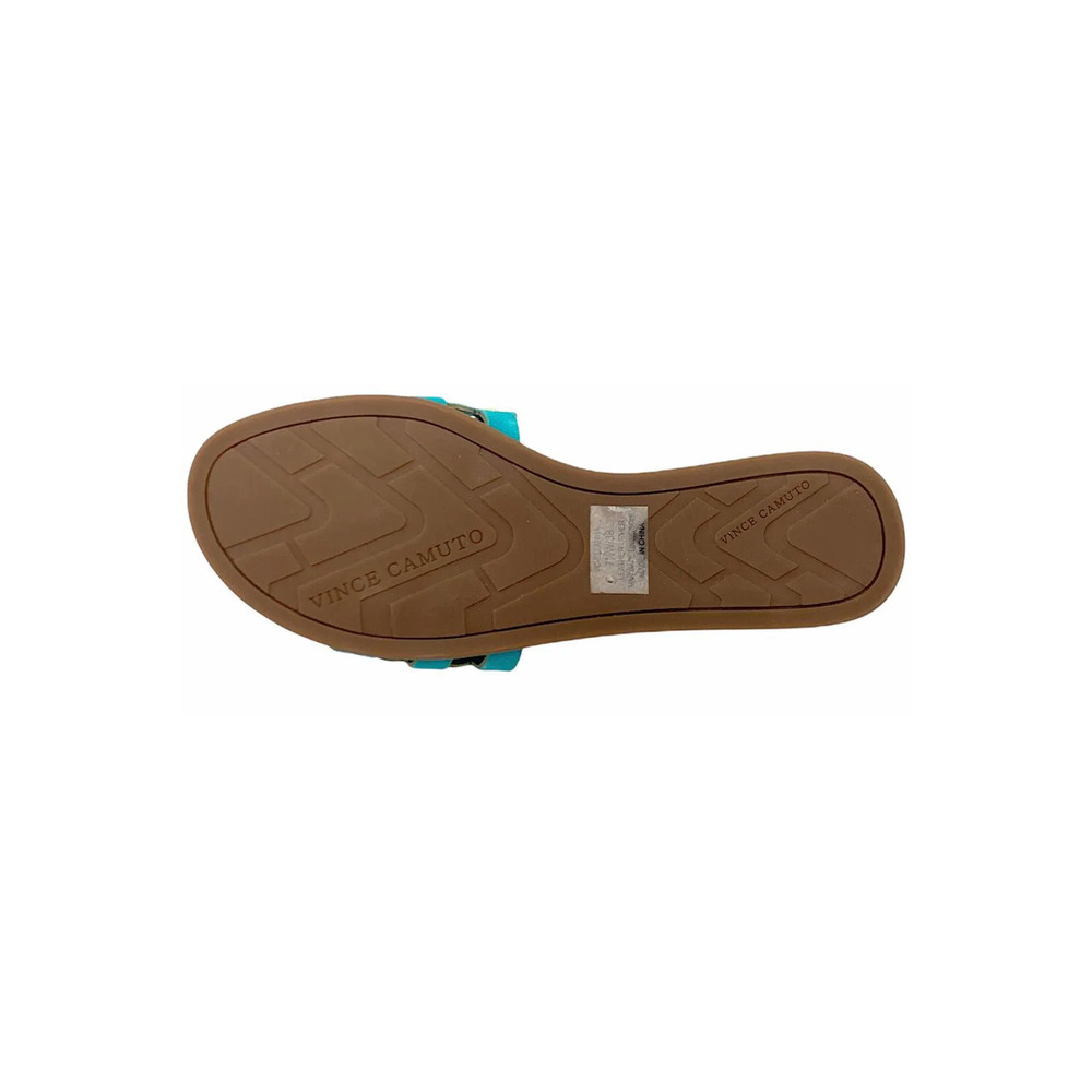 Vince Camuto Leather Studded Slide Sandals Ellanna Cozumel - Medium - Picture 4 of 5